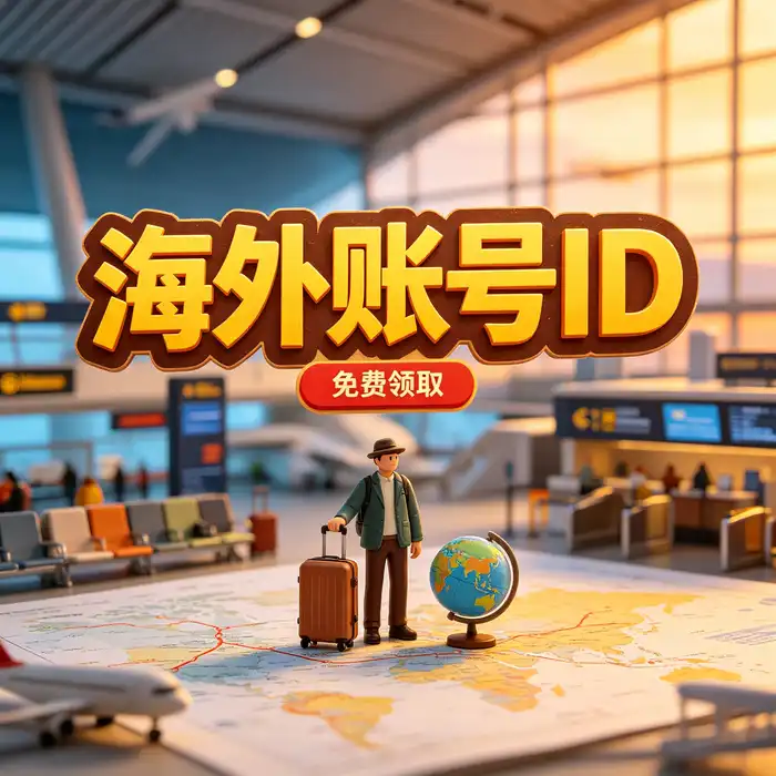 iPhone 设置与 Apple ID 登录流程示意图，说明海外 iOS 账号使用前的准备事项